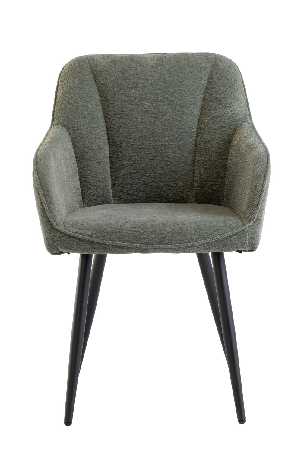 Horst Sauer Dining Chair Set of 2  Green with Black Leg