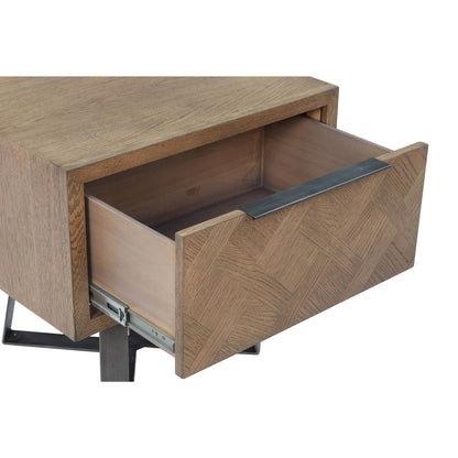 Iris Aged Grey Oak Lamp Table