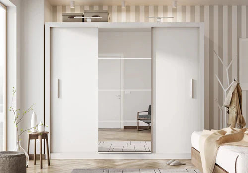 Venus 2.5m Sliderobe - White