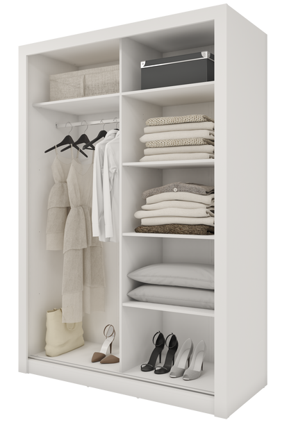 Venus 1.5m Sliderobe - White