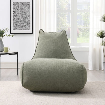 Elm Lounger Bean Bag - Moss Green