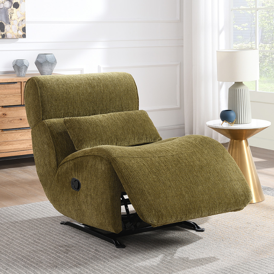 Minsk Manual Recliner Rocker - Olive