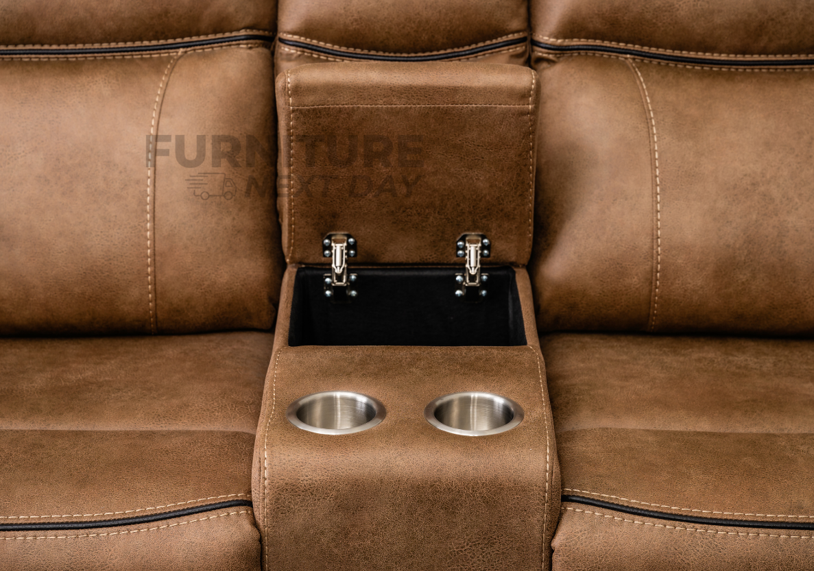 Kilmore 3+2 Manual Recliner - Tan