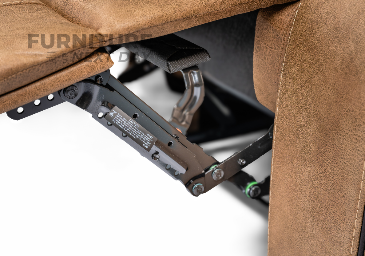 Killmore 3 Seater Fabric Manual Recliner- Tan