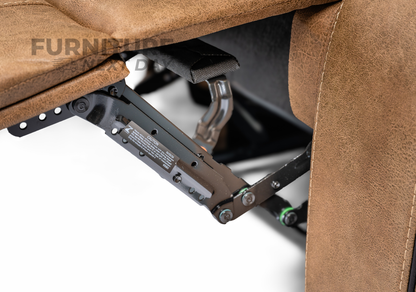 Killmore 3 Seater Fabric Manual Recliner- Tan