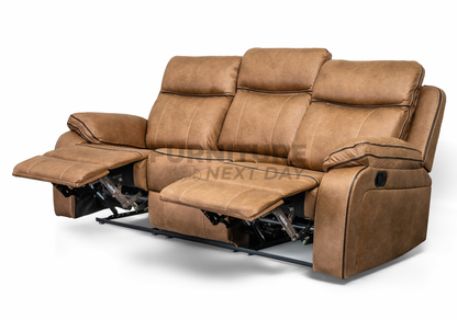 Kilmore 3+2 Manual Recliner - Tan