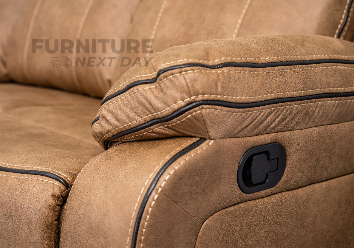 Kilmore 3+2 Manual Recliner - Tan
