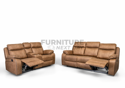 Kilmore 3+2 Manual Recliner - Tan