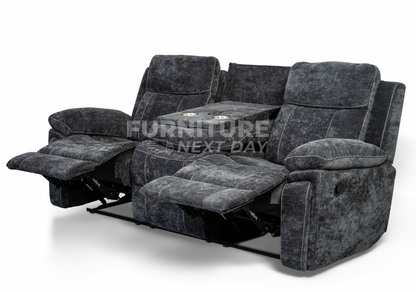 Lucy 3+1+1 Reclining Suite with Drop Down Table