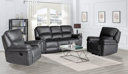 Grange 1 Seater Fabric Manual Recliner- Slate