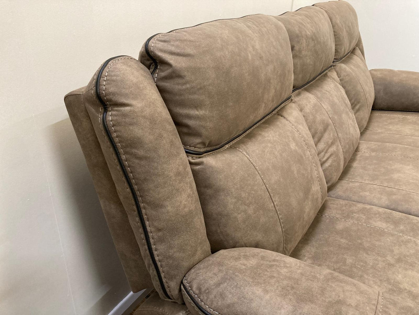 Lucan 3 Seater Manual Recliner - Brown