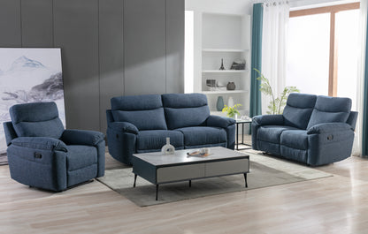 Violethill-2-Seater-Fabric-Manual-Recliner-Dark-Blue