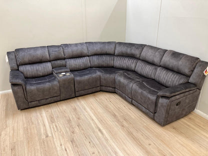 Westport Corner Manual Recliner - Dark Grey