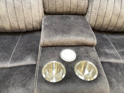Westport Corner Manual Recliner - Dark Grey