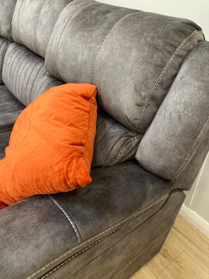 Westport Corner Manual Recliner - Dark Grey