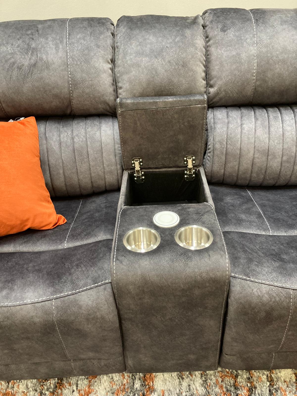 Westport Corner Manual Recliner - Dark Grey