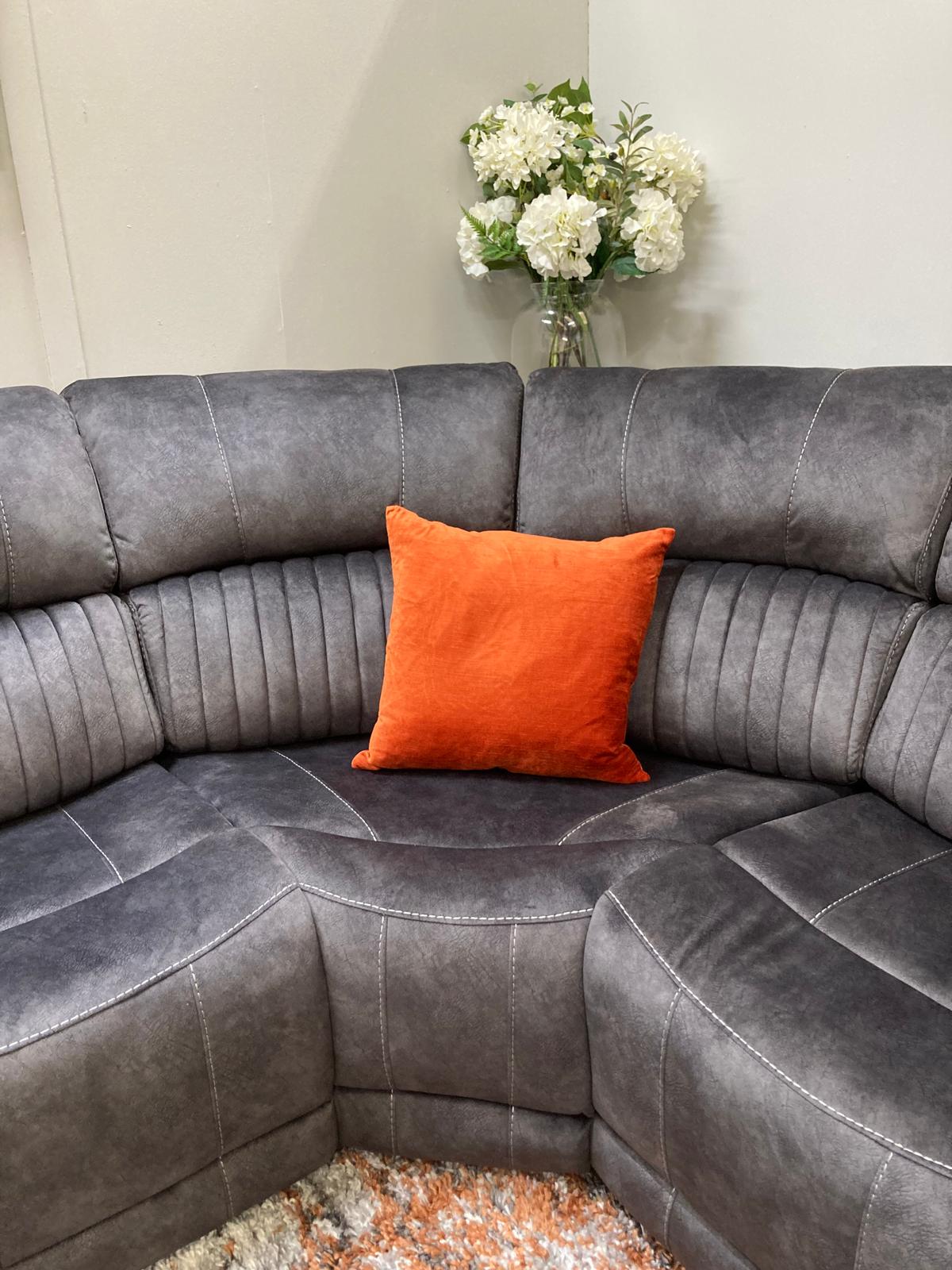 Westport Corner Manual Recliner - Dark Grey