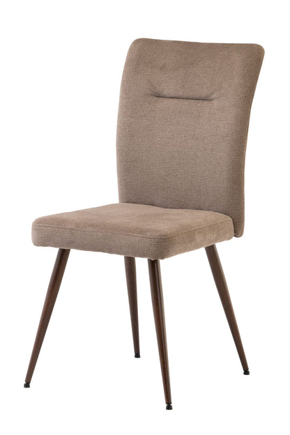 Marc Dining Chair Set of 2, Mocha with Wenge Leg