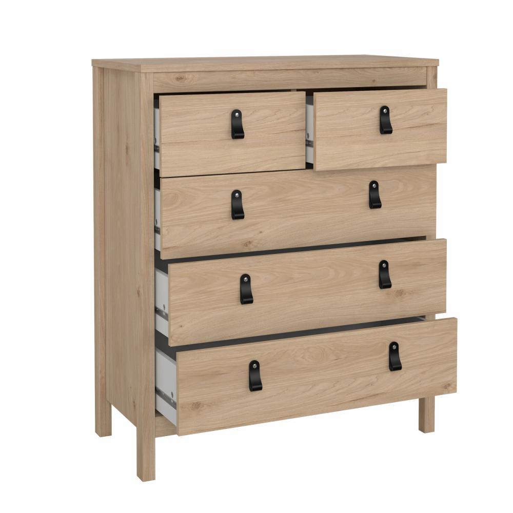 Madrid 3 Piece Bedroom Set with 3 Door Robe - Jackson Hickory