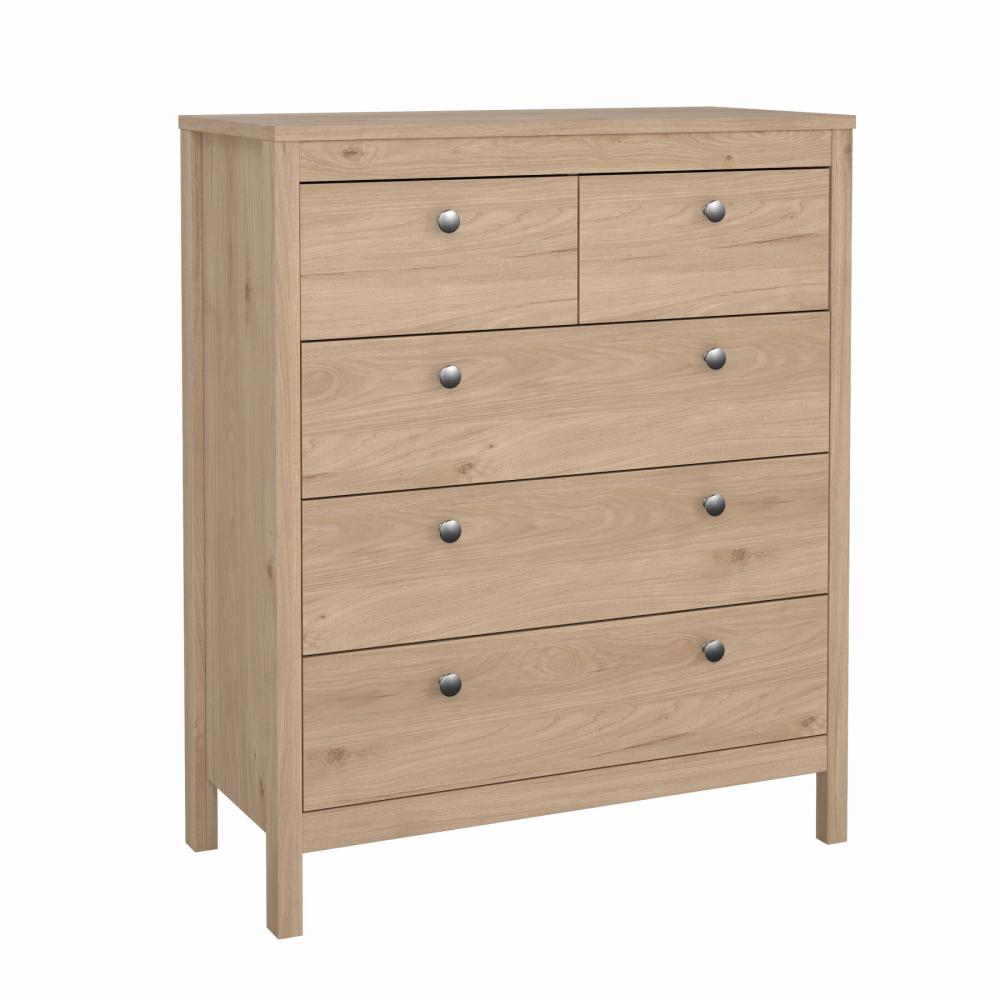Madrid 3 Piece Bedroom Set with 3 Door Robe - Jackson Hickory