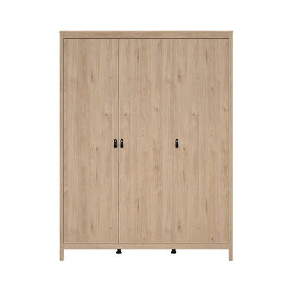 Madrid 3 Door Wardrobe - Jackson Hickory