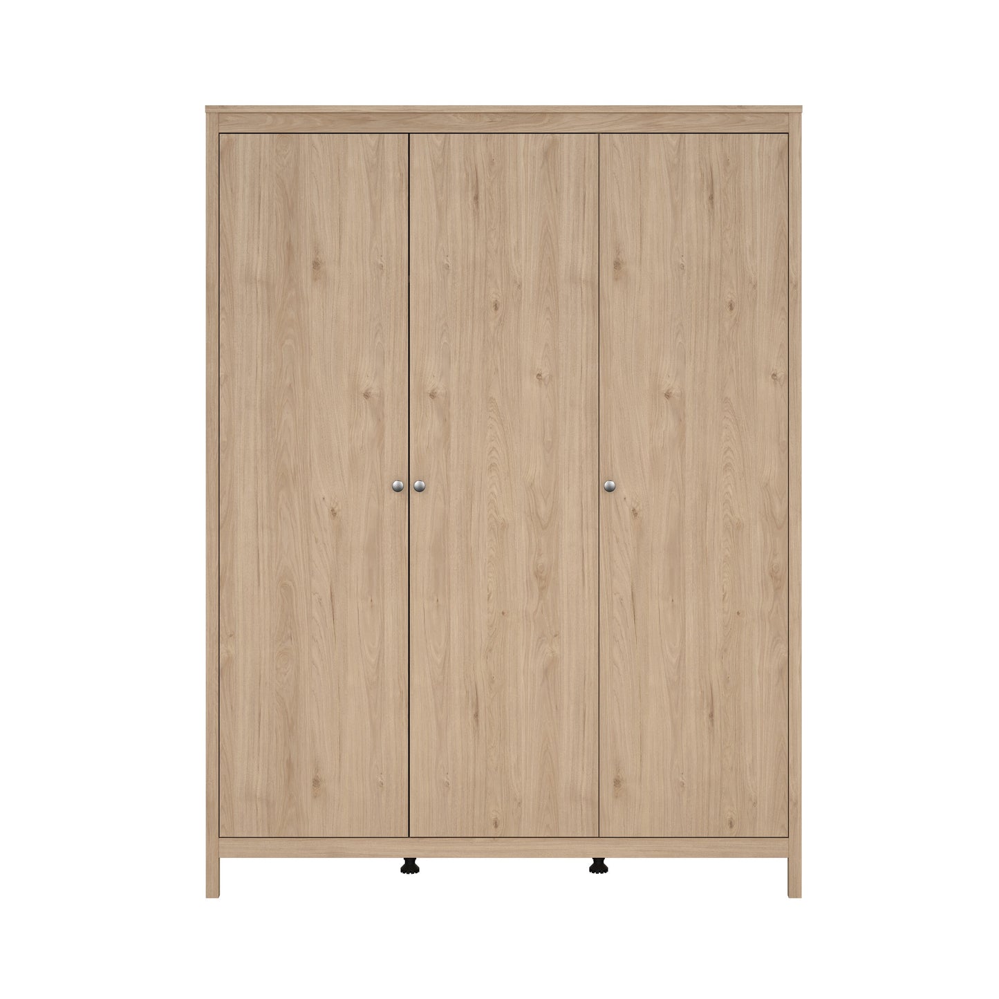 Madrid 3 Piece Bedroom Set with 3 Door Robe - Jackson Hickory