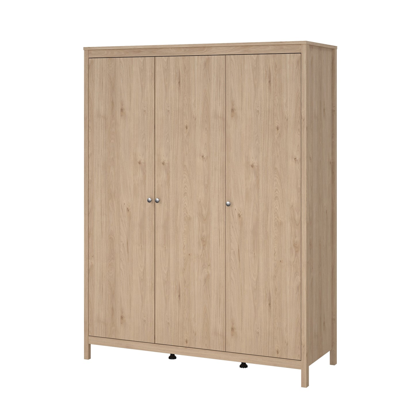Madrid 3 Piece Bedroom Set with 3 Door Robe - Jackson Hickory