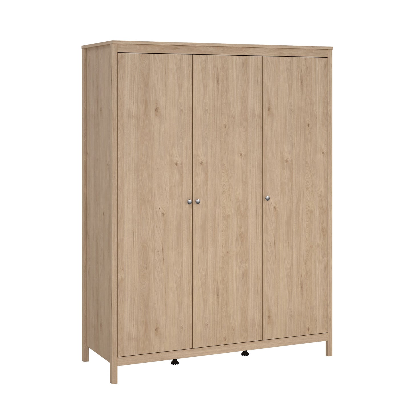 Madrid 3 Piece Bedroom Set with 3 Door Robe - Jackson Hickory