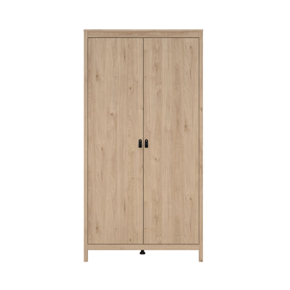 Madrid 3 Piece Bedroom Set with 2 Door Robe - Jackson Hickory