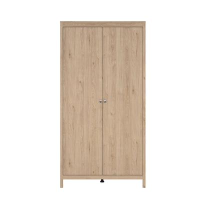 Madrid 3 Piece Bedroom Set with 2 Door Robe - Jackson Hickory
