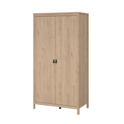 Madrid 3 Piece Bedroom Set with 2 Door Robe - Jackson Hickory
