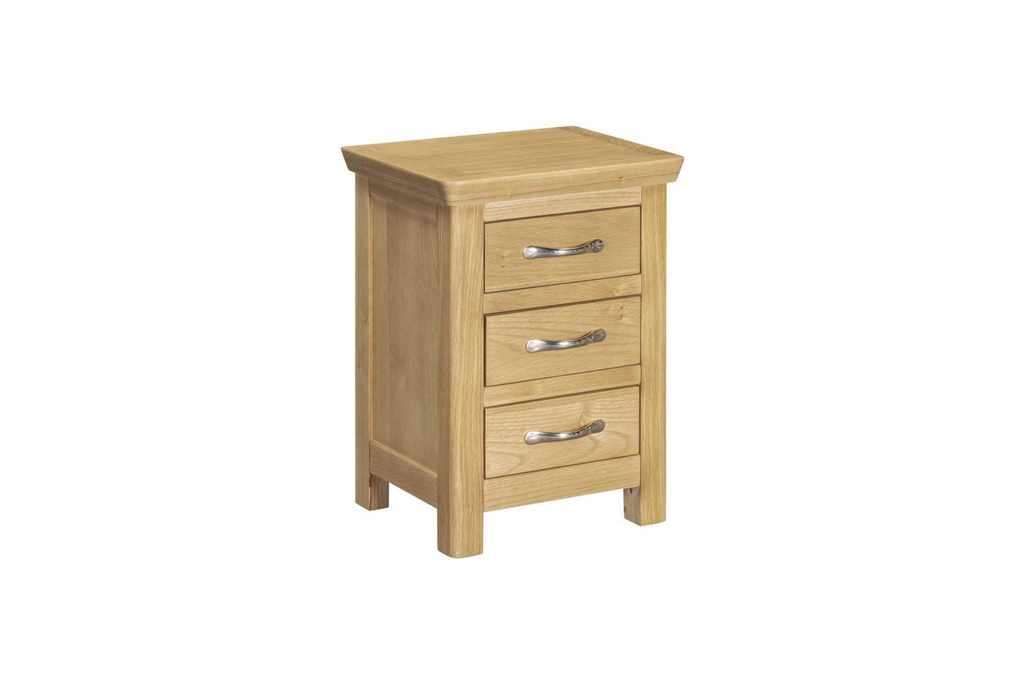 Manhattan 3 Drawer Bedside - Light Oak