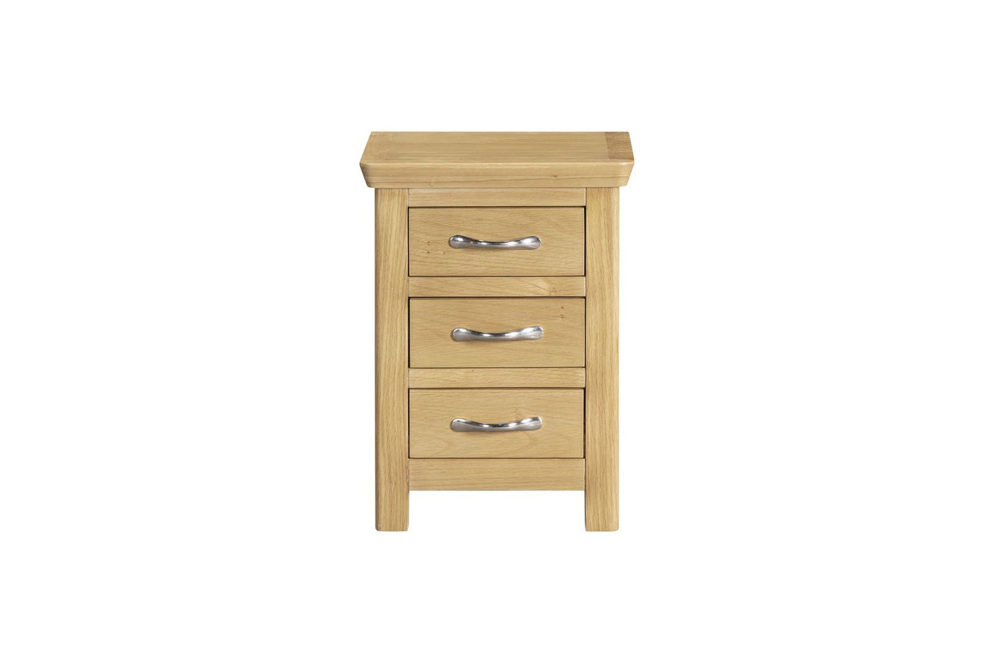 Manhattan 3 Drawer Bedside - Light Oak