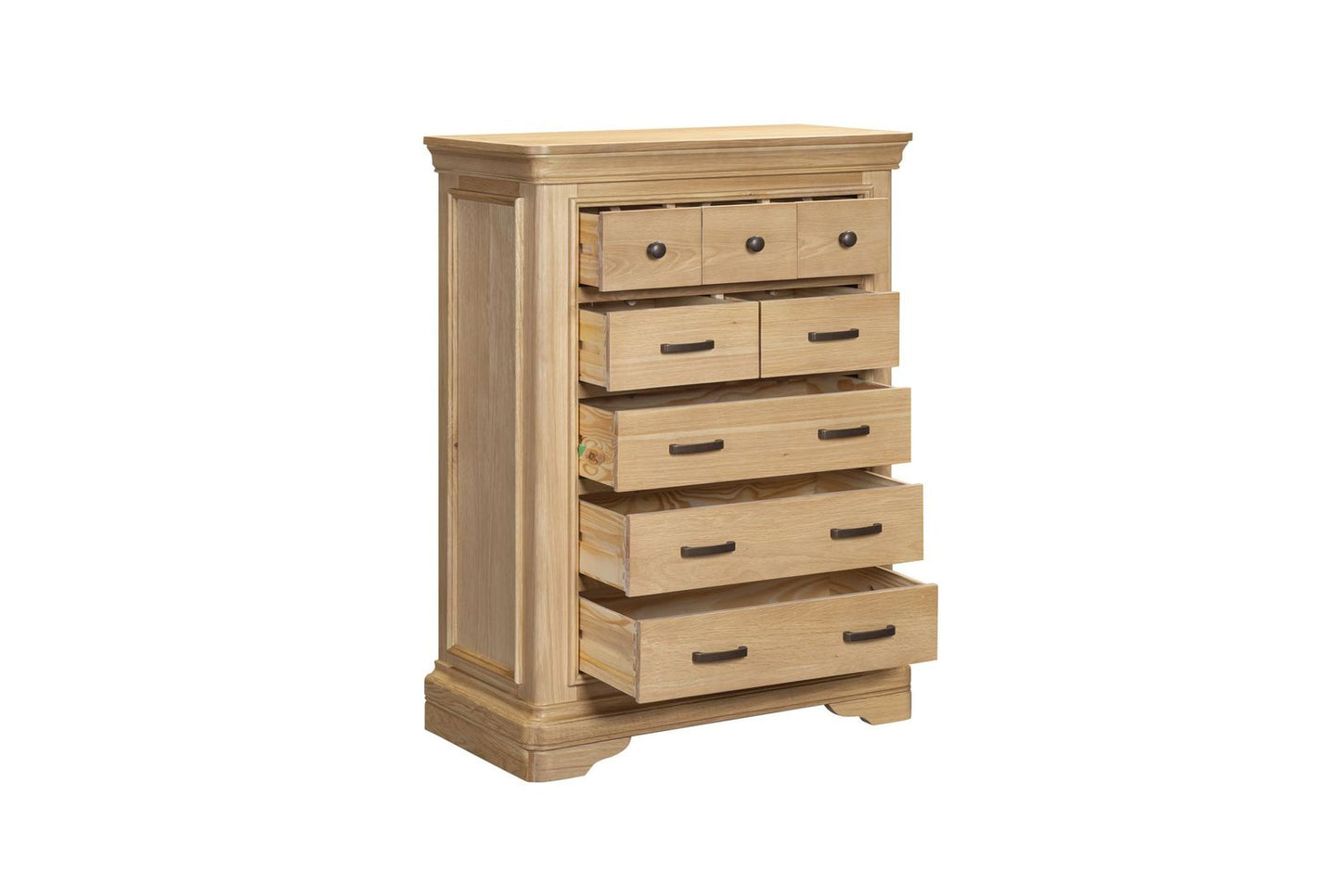 Oslo 8 Drawer Chest - Light Oak