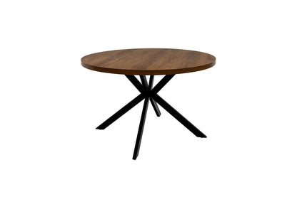 Pegasus Bay 1.2m Round Dining Table - Dark Oak