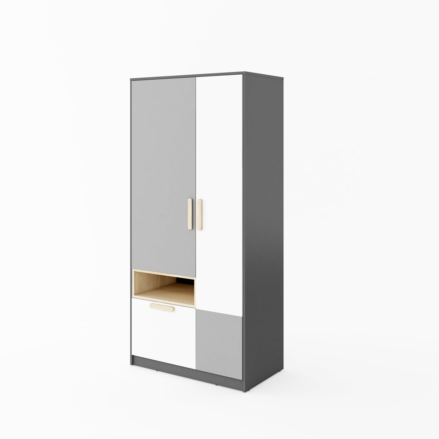 Pok PO-02 2 Door Wardrobe 90cm