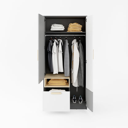 Pok PO-02 2 Door Wardrobe 90cm