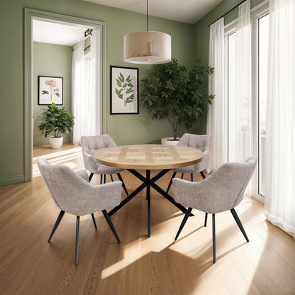 Pieropan Dining Chair Set of 2 - Taupe