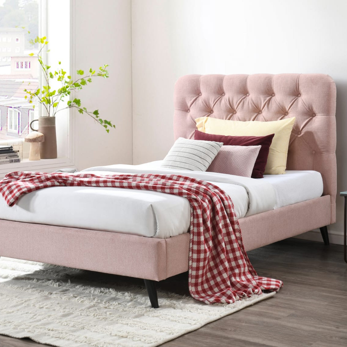 Penelope 3'0  Single Bed - Pink