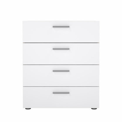 Pepe 4 Drawer Chest - Oak with White High Gloss
