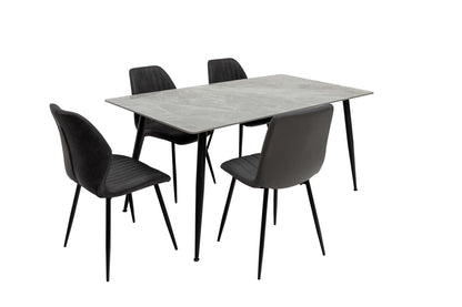 Rivale 1.6m Dining Table - Grey