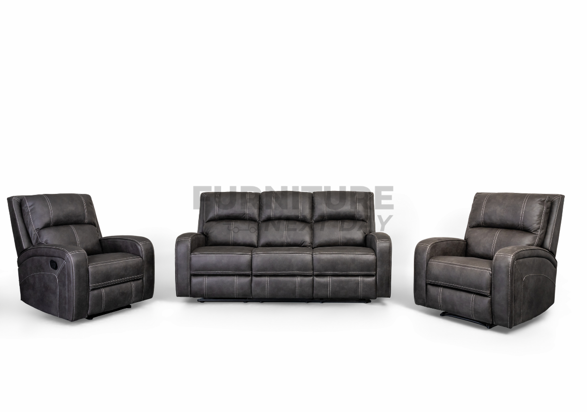 Ringswood 3+1+1 Manual Recliner - Grey