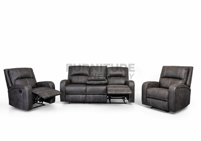 Ringswood 3+1+1 Manual Recliner - Grey