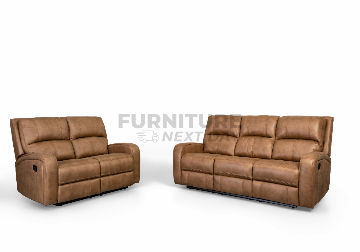 Ringswood 3+2 Manual Recliner - Tan