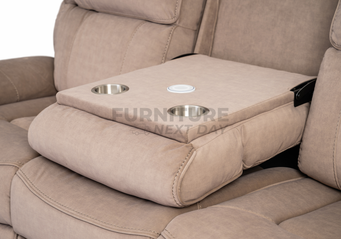 Springhill 3+2 with Console Electric Motion Suite - Beige