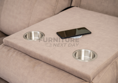 Springhill 3+2 with Console Electric Motion Suite - Beige