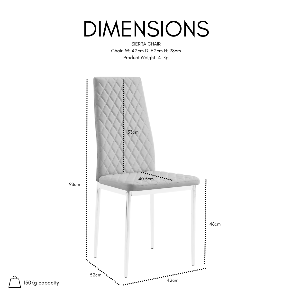 Lavina Silver Glass Table Dining Set with Dining Chairs