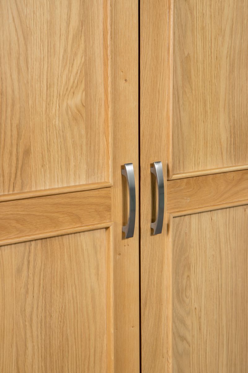 Sligo 2 Door 1 Drawer Wardrobe - Light Oak