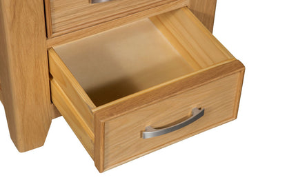 Sligo 3 Drawer Bedside - Light Oak