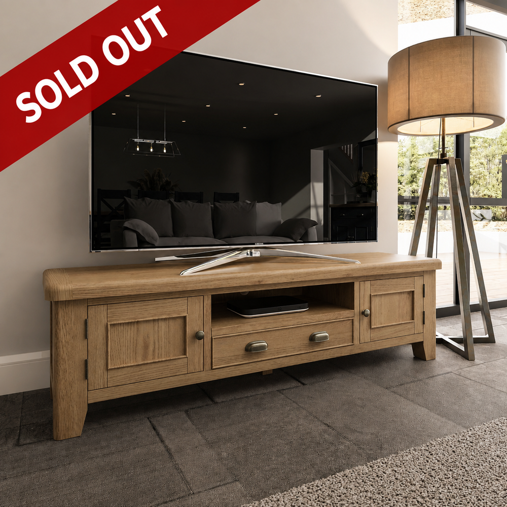 Helios Smoked Oak Extra Large TV Unit